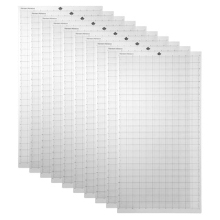 Replacement Cutting Mat Transparent Adhesive Cricut Mat Mat with Measuring Grid 12x24 Inches for Silhouette Cameo Cricut Explore Plotter Machine 10PCS