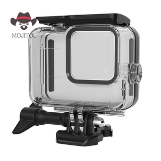 MOJITOL 60m Underwater Waterproof Case Protective Shell for Gopro Hero 8 Black