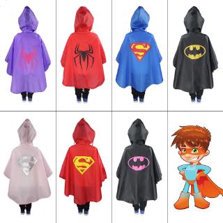 Niños impermeable niños ropa de lluvia niños niñas superhéroe impermeable MSOP (5)