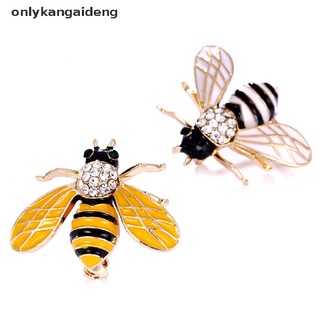 onlyka - broche delicado para mujer, diseño de abeja, diseño de insectos, cristal, diamantes de imitación, accesorio de joyería cl