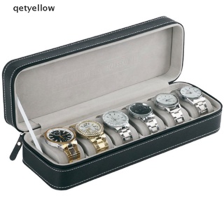 qetyellow caja de reloj portátil de viaje reloj con cremallera relojes colector reloj de almacenamiento cl (1)