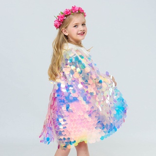 ✾BABYYA✨ Toddler Infant Baby Girls Bling Cape Costume Christmas Shawl Cosplay Outfit