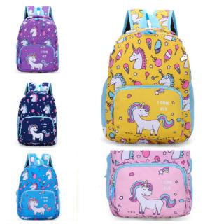Pop Bag Pack bolsas multicolor Nylon de dibujos animados unicornio niños mochila para Notebook bolsa