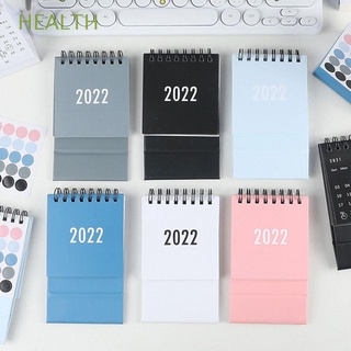 Salud Creatividad Escritorio Calendario Planificador De Mesa Mini 2022 Diario Organizador Semanal Anual Agenda Adornos De/Multicolor