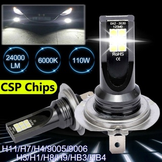 1pc de alta calidad 110w csp chips led coche luz antiniebla 6000k luz blanca super brillante h4 h7 h11 9005 9006 bombilla auto faro