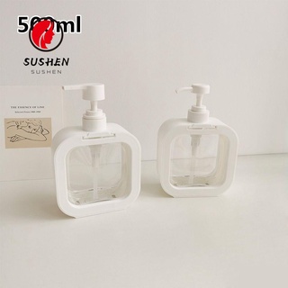 Sushen 500ml transparente Sub-bottling Ins estilo de gran capacidad de prensa botella loción contenedor desinfectante de mano Gel de ducha Simple botella de viaje