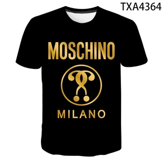 2021 Nuevo Verano moschino Camiseta De Moda streetwear Hombres Mujeres 3d Impreso Camisetas cool tops tee (2)