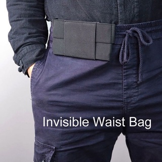 Creativo ultra-delgado bolsa de cintura unisex correr deportes teléfono móvil bolsa invisible desgaste cinturón bolsa tp089