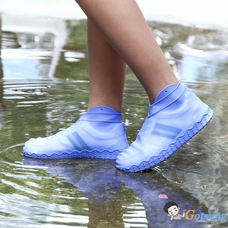 Fundas de silicona impermeables para zapatos de viaje al aire libre antideslizantes para lluvia (9)