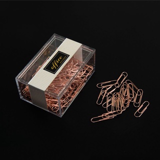 RA 200pcs Small Mini Metal Paper Clips Bookmarks Photos Letter Binder Clip Stationery School Office Supplies (4)