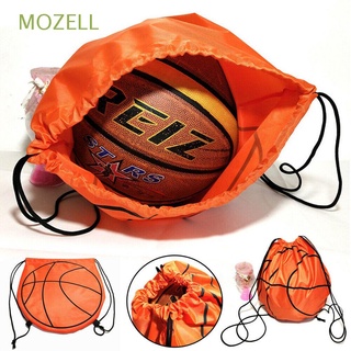 MOZELL Portable Basketball Cover Sports Mesh Bag Basketball Bag Storage Backpack Outdoor Beach Backpack Football Unisex Volleyball Ball Drawstring Bag/Multicolor