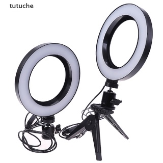 tutuche 6" led anillo de luz de la lámpara selfie cámara en vivo regulable teléfono estudio foto vídeo cl