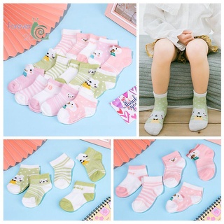 FOREVER20 Cute Infant Baby Socks 5Pairs Baby Clothes Accessories Baby Sock Newborn Kids Gift Toddler Cotton Mesh 0-3Y