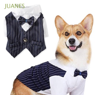 juanes todo el tamaño traje de boda grande mascotas suministros perro esmoquin caballero perro camisa formal traje de mascota traje para perros pequeños vestir disfraces de perro/multicolor (1)