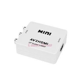 Mini Convertidor RCA AV A HDMI Compuesto AV2HDMI 1080P HDTV DVD (2)