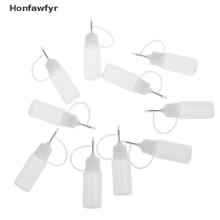 honfawfyr 10pcs 10 ml aplicador de pegamento aguja apriete botella para papel quilling diy craft *venta caliente (8)
