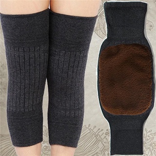 1 par de calentadores elásticos de lana para rodillas/calentadores de rodilleras elásticas/calentadores térmicos de invierno para piernas