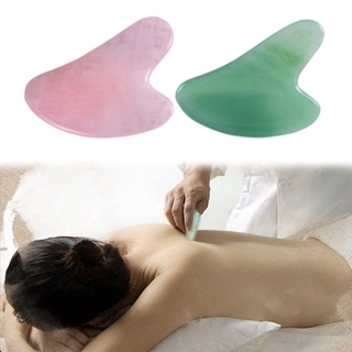gua sha board natural rosa cuarzo cara cuidado del cuerpo raspado spa herramienta de masaje agradable