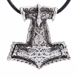 Gran venta collar con colgante De Amuleto vikingo vikingo/ratón/ratón/martillo/joyería T456Fgws.Br (3)