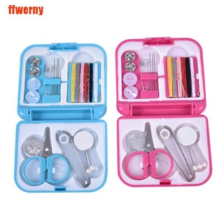 [ffwerny] Portable Travel Sewing Set Kits Tool Threads Scissor Home Sewing Accessories (2)