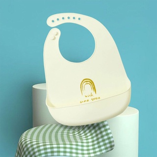 exis reutilizable impermeable bebé babero de silicona de grado alimenticio bolsa de comida de bebé fácilmente limpie (5)