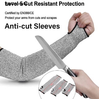 wfe> 1pc nivel 5 hppe resistente al corte anti-punción protección de trabajo manga de brazo bien (1)