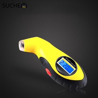 SUCHENN Car Accessories Pneumatic Tester Motorcycle Monitor System Tire Pressure Equipment Electronic Car Tool Barometer Pressure Test Gauge Lcd Barometer