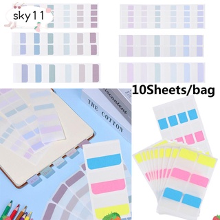 SKY 10sheets DIY notas adhesivas coloridas bloc de notas etiqueta índice pestañas suministros de oficina pegatina Paster Clipboard novedad etiqueta