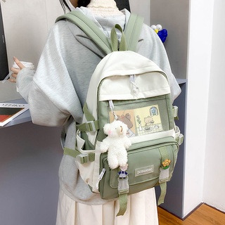 ielgy mochila escolar coreana harajuku simple y versátil de gran capacidad mochila