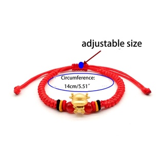 hom Unisex Cute Lucky Cow Adjustable Braided Bracelet Handmade Weaven Knots Rope Chain Bangles Jewelry Gifts (2)