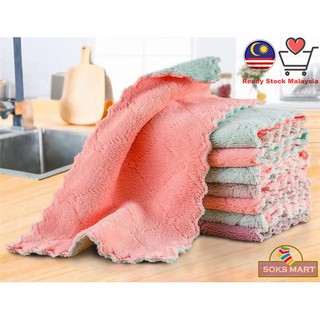 paños de limpieza de platos de microfibra absorbentes de secado rápido toallas de limpieza resistente toalla colgante