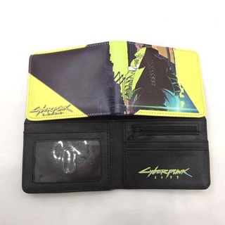 Cyberpunk 2077 Game Leather Casual Card Wallet Anime Cartoon Coin Purse for Boy and Girl ID Wallet Gifts