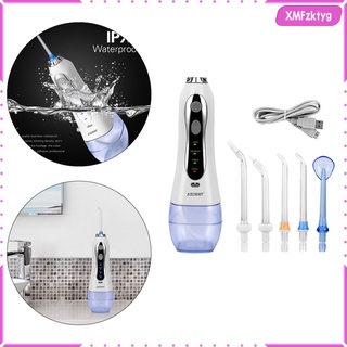 flosser de agua inalámbrico 300ml dental irrigador oral con puntas de chorro limpiador de dientes