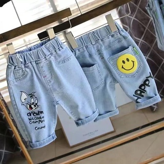 Baby Boy Denim Shorts Korean Kids Summer Breathable Short Jeans Boys Cartoon Casual Jeans 2021 Fashion Demin Pants for Boy