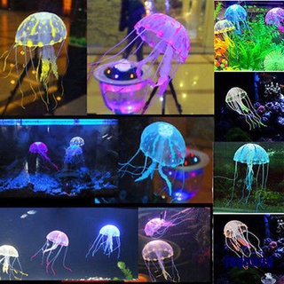 Medusa Artificial con efecto brillante Para decoración De acuario/acuario/pecera