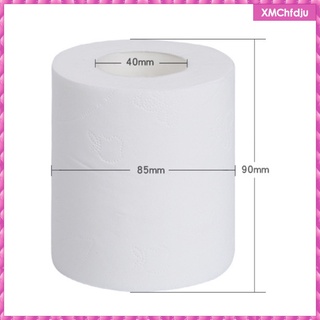 4 capas de 70 g de papel higiénico para baño, blanco, toallas de mano, uso diario, multiplegable (6)