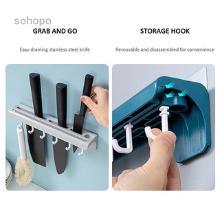 Sohopo - soporte para cuchillos magnéticos de acero inoxidable