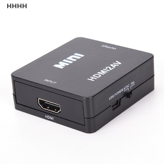 [WYL] Adaptador HDMI a RCA AV/CVBS HD 1080P Mini HDMI2AV convertidor de vídeo **