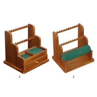 Beau caja De madera con cajones Tipo aretes Para anillos/aretes/collares (3)