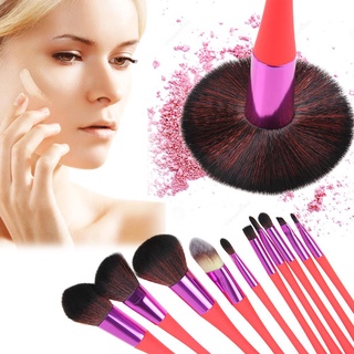 inlove 10 pzs brochas de maquillaje/base en polvo/sombra de ojos/rubor/herramienta cosmética