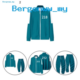<Bergenww_my> Traje deportivo de Color sólido/abrigo deportivo resistente a las arrugas/pantalones largos para uso diario