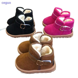 ❤invierno nuevos niños s botas de nieve 1-2-3-4 años de edad 5 mujer bebé caliente zapatos niños y niñas más veet algodón zapatos botas de tobillo YuGl