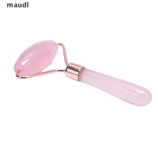 maudl - masajeador de cristal de cuarzo rosa para levantar arrugas faciales, cuidado de la piel, herramienta de belleza.