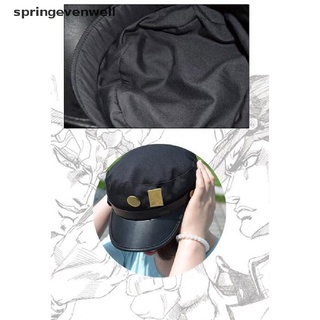 [springevenwell] jojo's bizarre adventure cosplay gorra accesorios flatcap insignias anime around hot