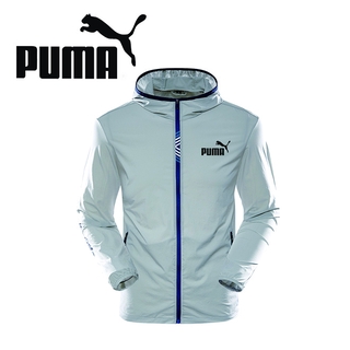 Puma hombres chaqueta cortavientos impermeable protección UV mujeres con capucha deportes al aire libre chaqueta