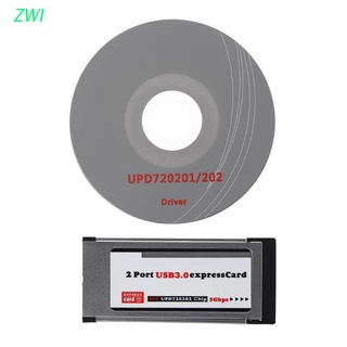 ZWI 2 Port USB 3.0 Express Card ExpressCard 34mm/54mm Hidden Adapter For Laptop