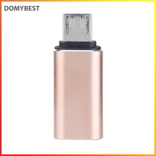 (Domybest) Tipo C USB-C a Micro USB hembra a macho Cable de carga de datos convertidor conector adaptador (7)