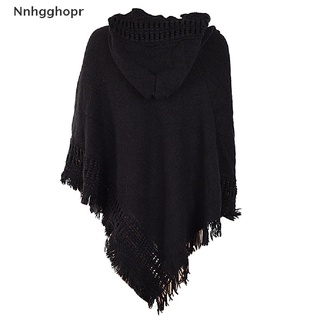 [nnhgghopr] mujer borla cabo pashmina estilo murciélago con capucha poncho cawl punto capa suéter venta caliente