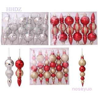 Noseyuo decoración navideña calabaza cadena colgante bola de navidad cuentas cadena adornos decoración navidad