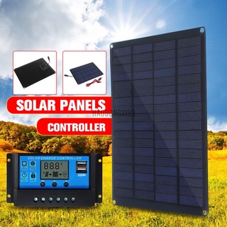 Panel Solar flexible USB 18V Panel Solar Kit completo con controlador portátil banco de energía cargador Solar para Smartphone cargador de Camping coche barco RV
